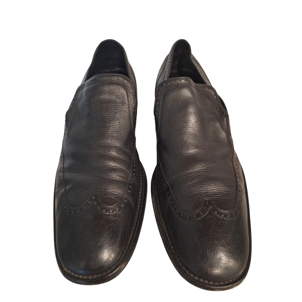 Gucci Men's leather Shoes Loafers Classic Black Size 9.5 US/43 EUR /9 UK